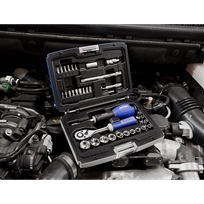 COFFRET DE 34 EMBOUTS, DOUILLES ET ACCESSOIRES 1/4" EXPERT